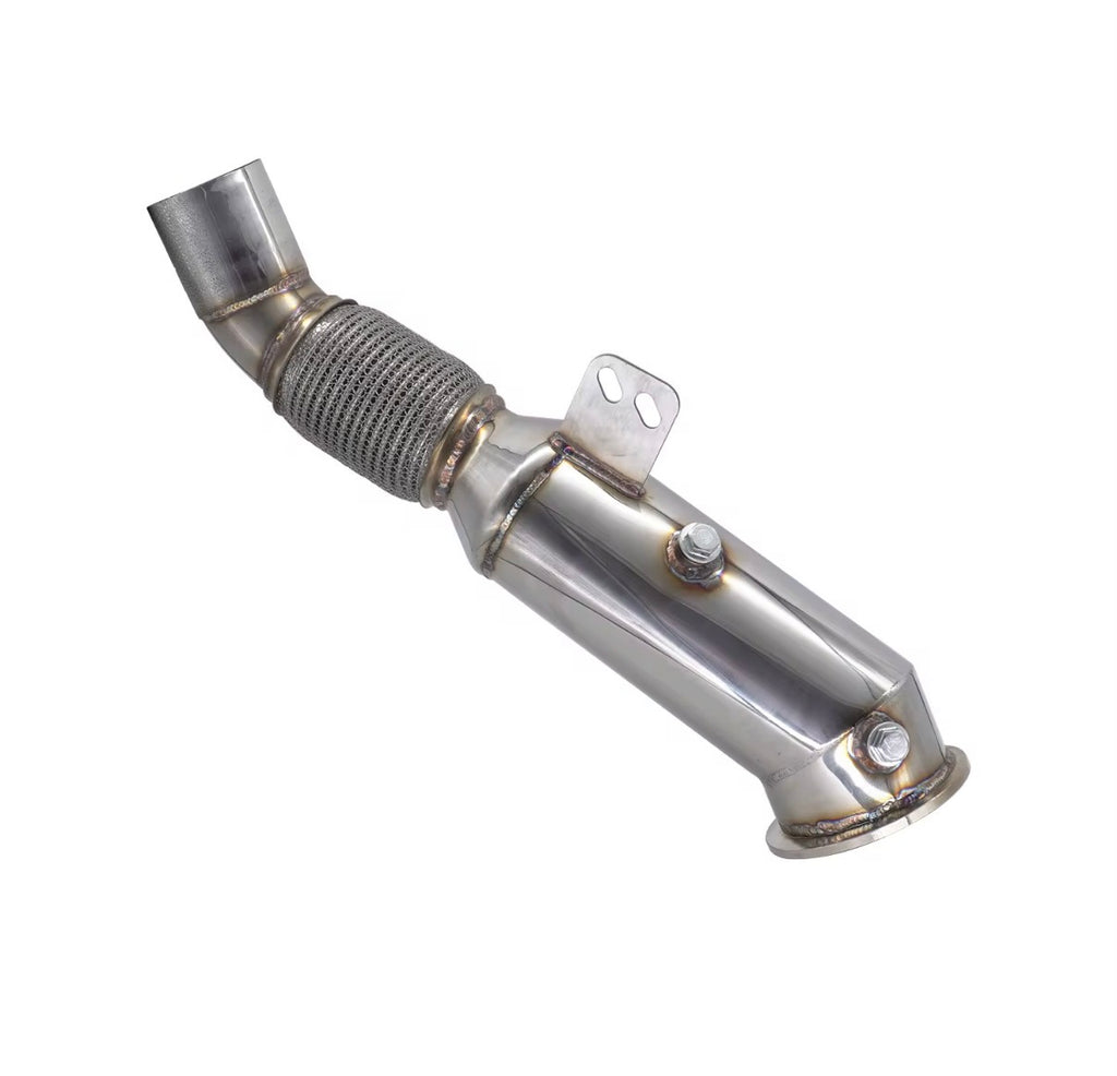 TorqueHaus B58 Performance Catless Downpipe – 4.5” High-Flow Stainless Steel Upgrade