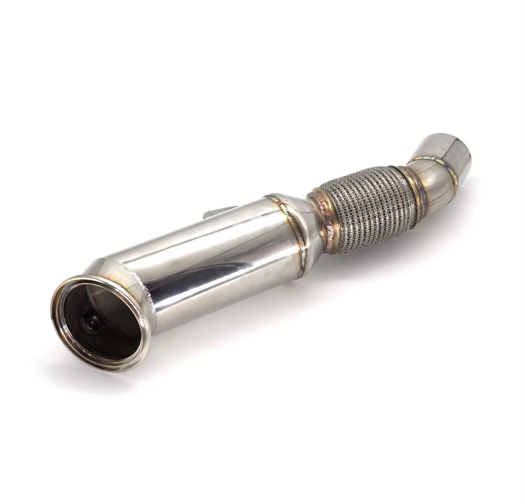 TorqueHaus B58 Performance Catless Downpipe – 4.5” High-Flow Stainless Steel Upgrade