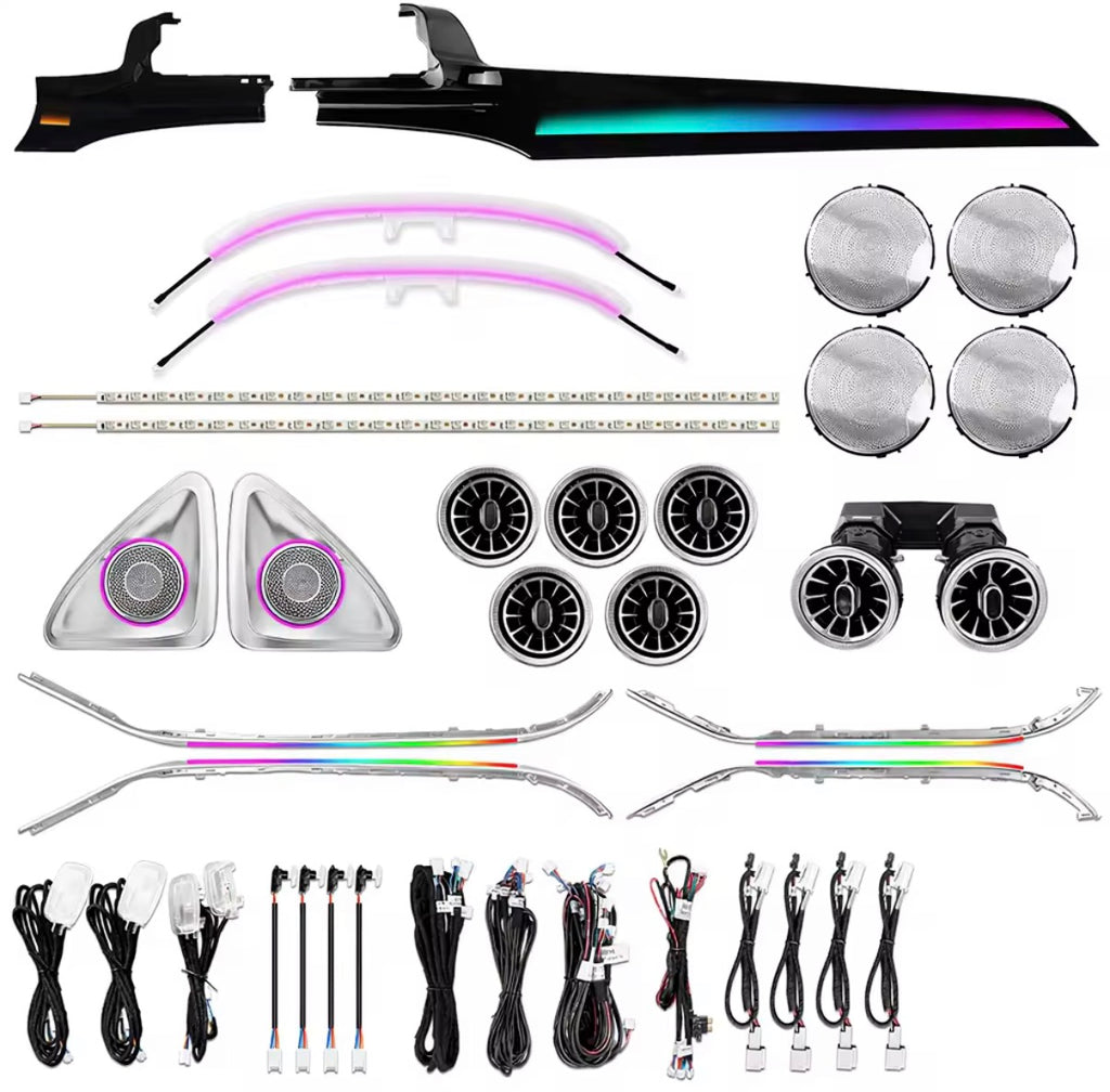 TorqueHaus Ambient Lighting Kit – Mercedes-Benz W205 C-Class (2015–2018) | RGB Interior Upgrade