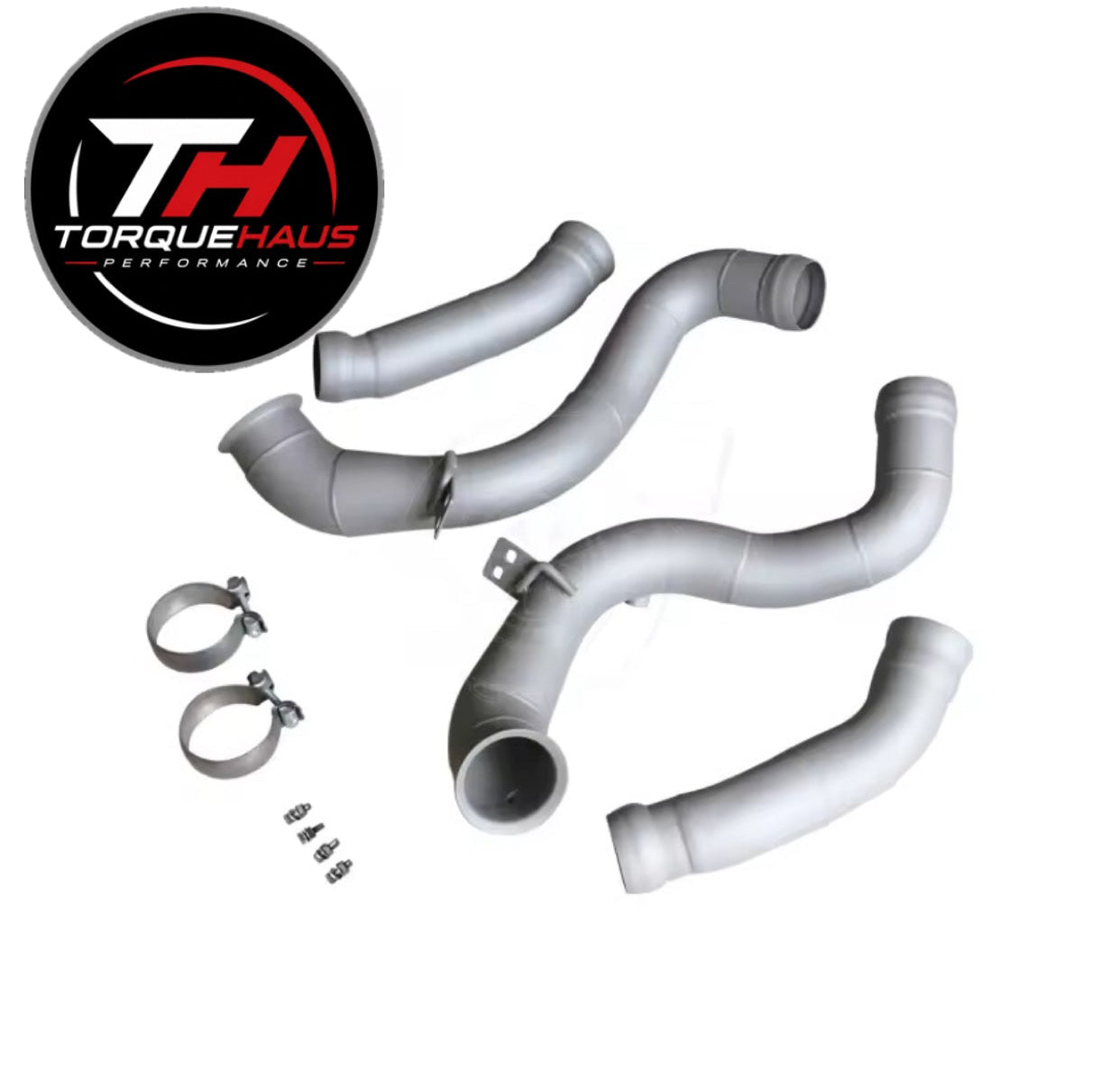 AMG C63S W205 Catless Downpipes – 3” 304 Stainless | Ceramic coated