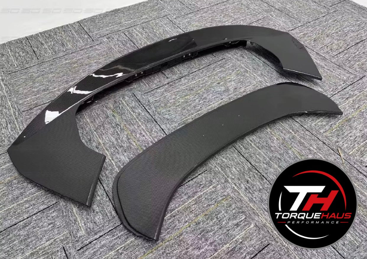 Ferrari SF90 Carbon Fiber Rear Spoiler – High Gloss Real Carbon | OEM Fitment