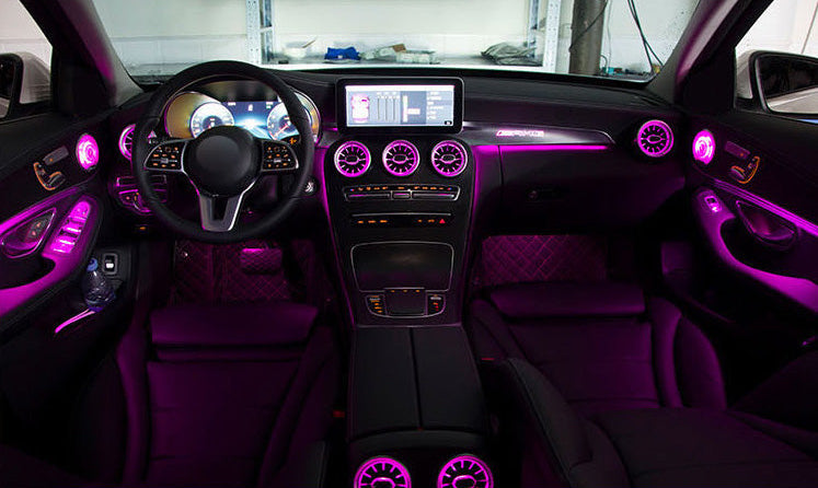 TorqueHaus Ambient Lighting Kit – Mercedes-Benz W205 C-Class (2015–2018) | RGB Interior Upgrade