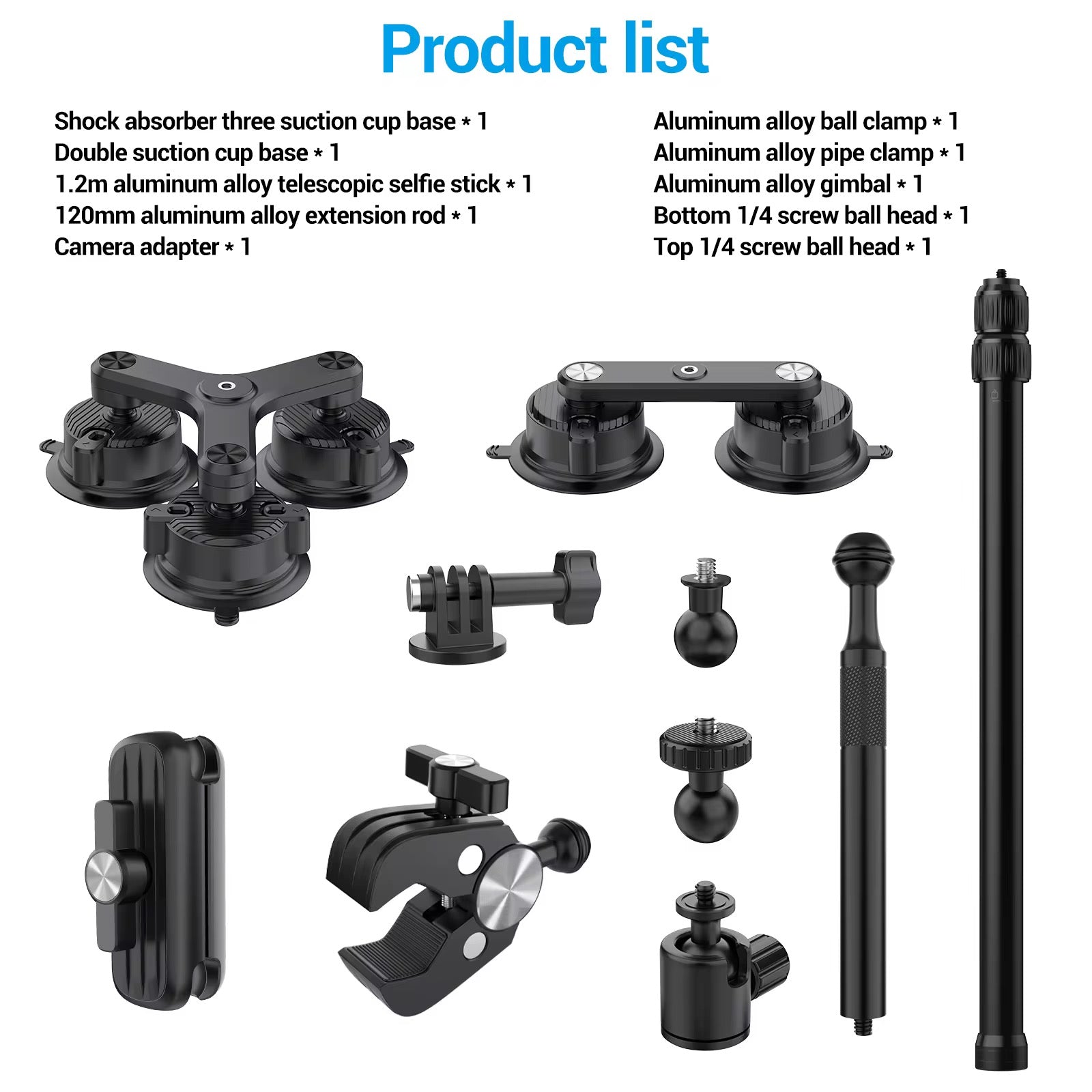 GAP Cam Multi-Suction Camera Mount – Performance Filming Rig
