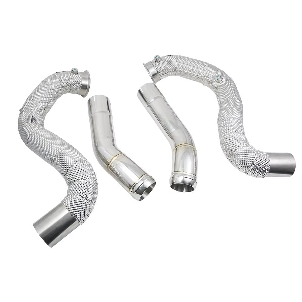AMG C63S W205 Catless Downpipes – 3” 304 Stainless